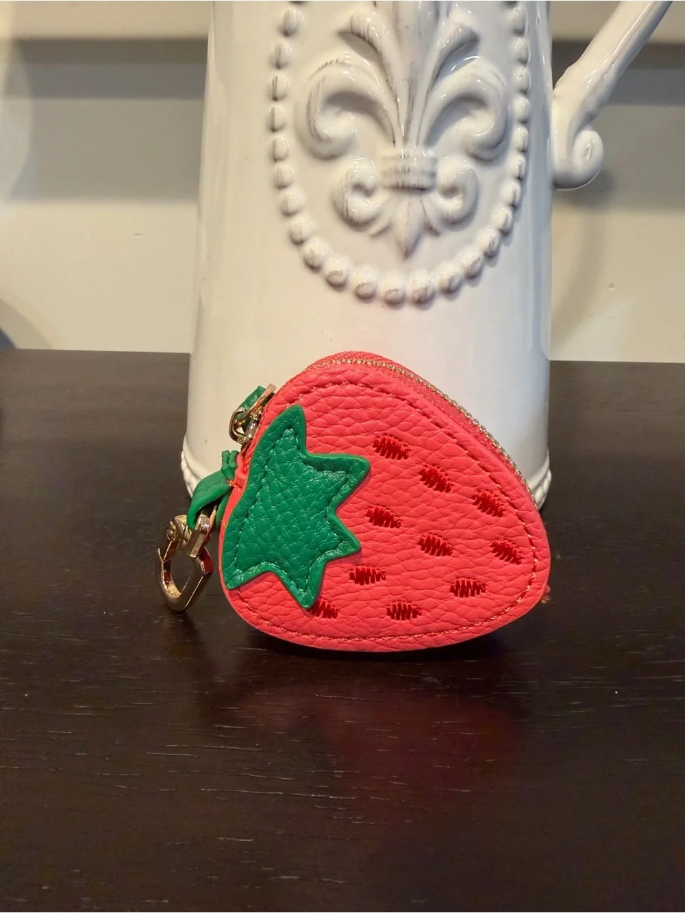 Strawberry Bag Charm Coin Purse Keychain